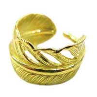 ウィングロック WING ROCK F/R 18K FEATHER RING 全金 フェザー リング