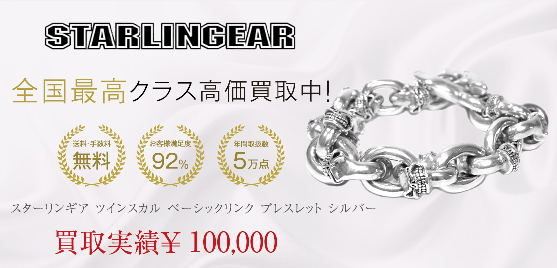 受注生産品】 STARLINGEAR スターリンギア ベーシックリンクw スカル